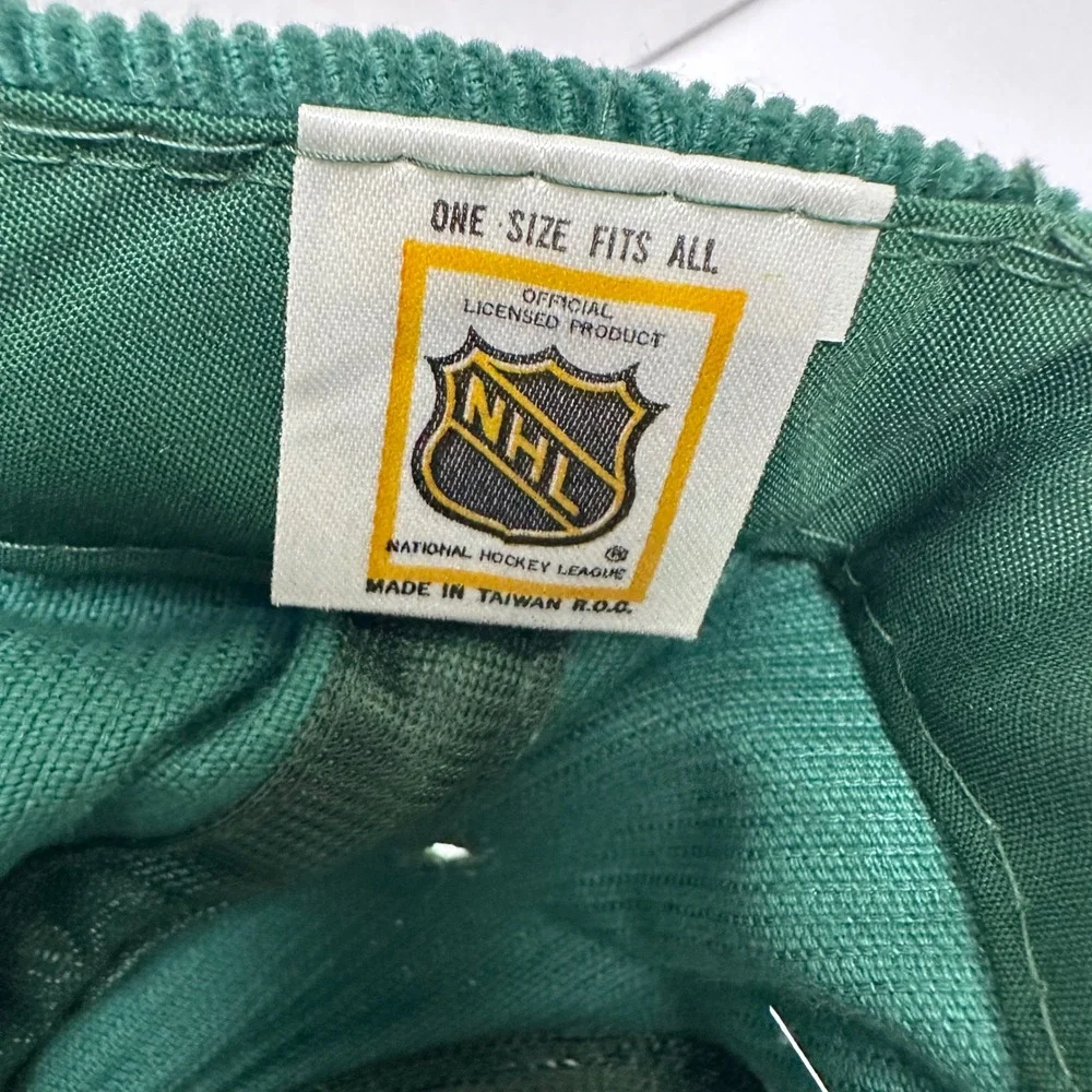 Vintage Pro Star New Jersey Devils Corduroy Snapback Hat Forest Green NHL Cap